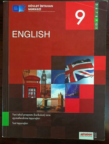 Testlər: English 6 və 9 sinif (2018) 
hər biri ayrıca 3 man