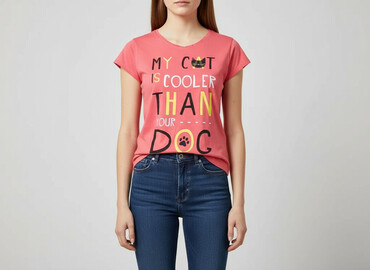 ubrania z hello kitty: PULL&BEAR, Women`s T-shirt, size M