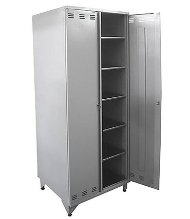 кухонный инвентарь: Шкаф для хлеба двери распашные окраш (10 полок из н/стали) сварной