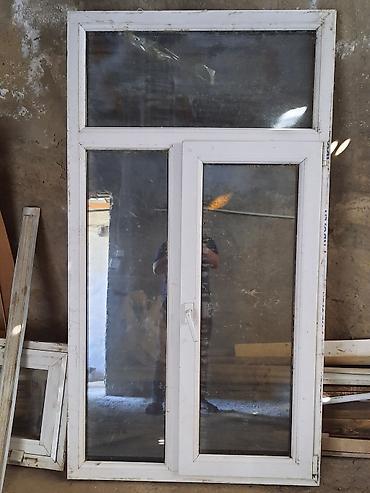 PVC pəncərə bloku 1 metrin 1 80 da - Material: ağ PVC profil -