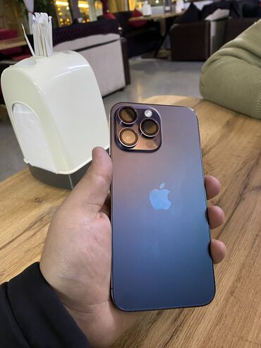 iphone 13й про: IPhone 14 Pro Max, Б/у, 256 ГБ, Deep Purple, Защитное стекло, 86 %