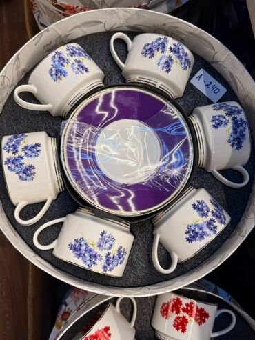 Çay dəstləri və servizlər: Çay dəsti, rəng - Ağ, Farfor, 6 nəfərlik — 15