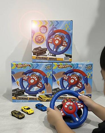 Детский игровой руль Hot Wheels - Многофункциональный электронный
