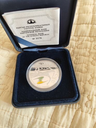 мужская серебро: Коллекционная монета "мать олениха" серебро вес 31.1 гр, окончательно