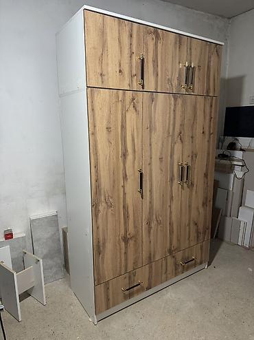 Шкафы для одежды: Шкаф для одежды, Новый, Прямой, ЛДСП — 4
