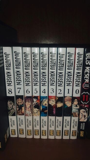 Kitablar, jurnallar, CD, DVD: Jujutsu kaisen 0-8 manga anime kitabı jjk manga anime jujutsu kaisen