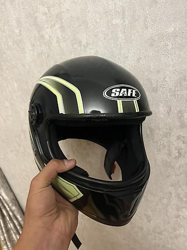 moto mator: Motosiklet üçün tam üzlü qoruyucu dəbilqə - Brend loqosu: SAFE (yan — 1
