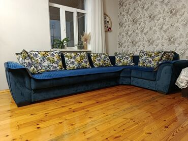 Divanlar: Künc divan, Açılan, Bazasız, Vеlur parça — 2