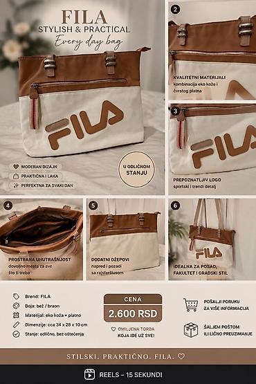 men: FILA torba – stylish & practical every day bag - Moderan dizajn — 1