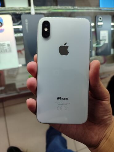 Apple iPhone: IPhone X, Б/у, 256 ГБ, Белый, 79 %
