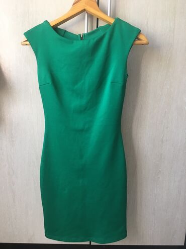 зеленое кружевное платье: Повседневное платье, Турция, Лето, Короткая модель, S (EU 36)