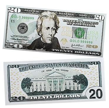 dollar 1: ABŞ dolları mövzusunda kolleksiya üçün xatirə banknot dəsti - Növlər — 5