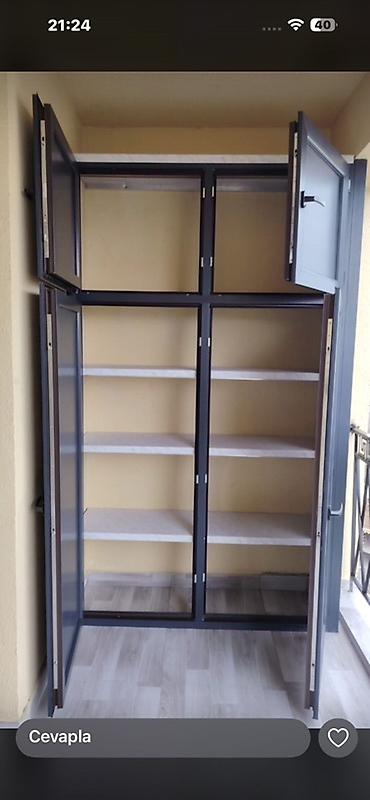 balkon şkafı: PVC balkon şkafı və PVC qapılar - Məhsul 1: Balkon üçün PVC şkaf - — 2