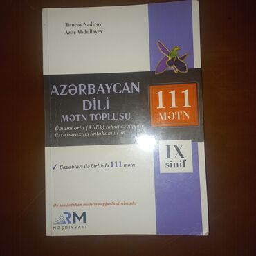 ikinci el test kitabı: RM Azərbaycan dili Mətn test toplusu. 
4manat