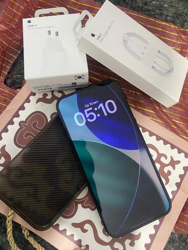 мобильные телефоны ми новые без бу: IPhone 16 Pro Max, Жаңы, 256 ГБ, Black Titanium, Каптама, 96 %