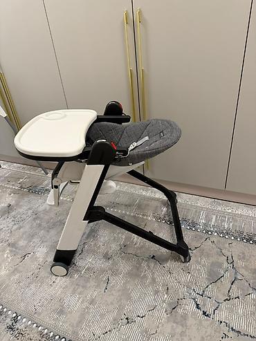 argus air: Стульчик для кормления, Б/у, Peg perego, Пластик, Трансформер, цвет - Серый, Самовывоз — 2