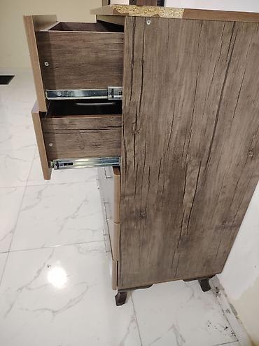 Комоды: Ağac fakturalı 5 çekmecəli komod - Material: laminat/LDSP ağac — 3