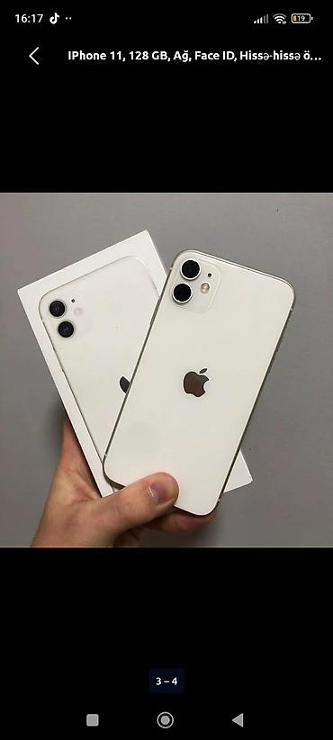 iphone 8 plus 256 gb ikinci el: IPhone 11, 128 GB, Ağ, Face ID, Hissə-hissə ödəniş, Zəmanət — 2