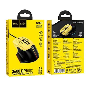 Компьютерные мышки: Игровая проводная мышь Hoco GM31 – идеальный выбор для геймеров, мышь — 10