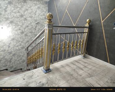 Готовые перила: Готовые перила, Материал: Нержавеющая сталь, Для лестницы, Новый — 9