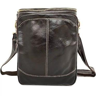 Классические сумки: Кожаная мужская сумка, клатч, барсетка, портмоне, бумажник, поясная — 2