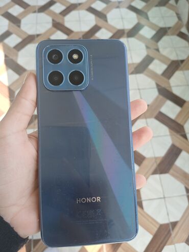 htc telefonlar: Honor X6, 64 GB, rəng - Göy, Sensor, Barmaq izi, İki sim kartlı