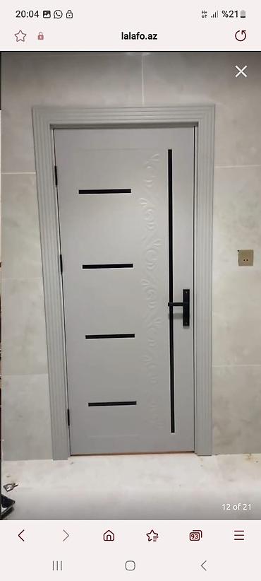 qapi bezekleri: Yataq otağı üçün Yeni Otaq qapısı 90x205 sm Naliçnik ilə, Zəmanətli, Ödənişli quraşdırma, Pulsuz çatdırılma — 5