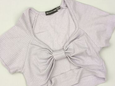 czarne obcisła bluzki: Top damski, Prettylittlething, rozmiar S