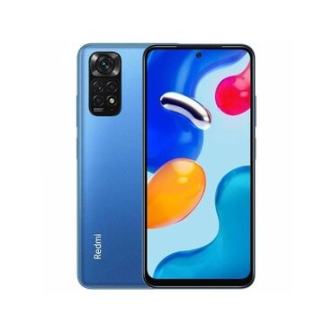 xiomi redmi note 12: Xiaomi Redmi Note 11S, 128 GB, rəng - Göy, 
 Barmaq izi, İki sim kartlı, Face ID