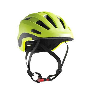 рама велосипеда: Шлем для городского велосипеда - Неоново-желтый - 500 Btwin зелёный