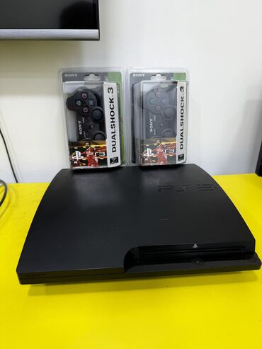 sony playstation 3 super slim 500gb: PS3 Slim 320gb 25 игр внутри 2 геймпада новых качественных Гарантия