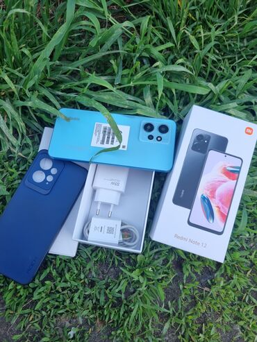 Xiaomi, Redmi Note 12, Б/у, 128 ГБ, цвет - Голубой, 2 SIM