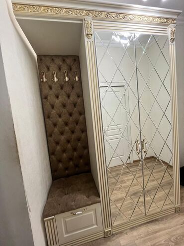 встроенный шкаф: İşlənmiş, 2 qapılı Düz dolab, Qarderob, paltar dolabı