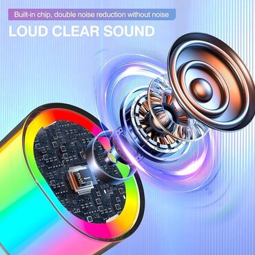 Zvučnici i stereo sistemi: Karaoke Bluetooth Rgb Prenosni Zvucnik D23 Karaoke mašina ima odličan — 8