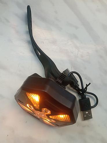 Velosiped aksesuarları: USB-dən şarj olunan velosiped arxa işığı - LED işıq mənbəyi: mərkəzdə — 12