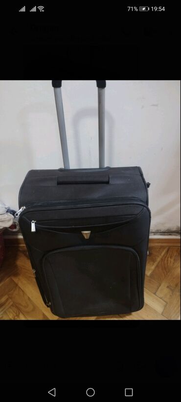 kofer sa sminkom: Kofer DELSEY platneni crni na točkiće oko 65 /45 /25 Ispravan dobar