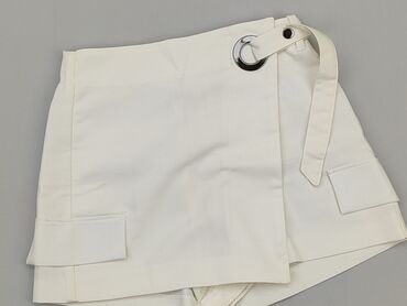 biała spódnice krótkie: Krótkie Spodenki Damskie, Bershka, S, stan - Dobry