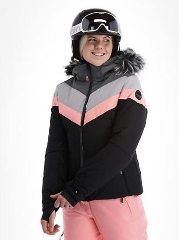 jakne alpha: Ženska ski jakna sa kapuljačom i veštačkim krznom. Moderan dizajn sa — 1