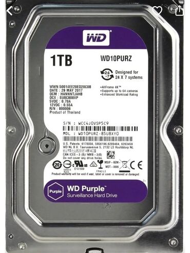 Жесткие диски, переносные винчестеры: Накопитель, Новый, Western Digital (WD), HDD, 1 ТБ, Для сервера