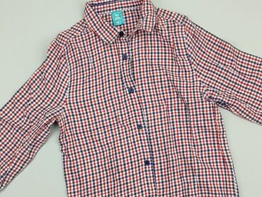 krótkie spodenki na zakończenie roku: Shirt 8 years, condition - Good, pattern - Cell, color - Red