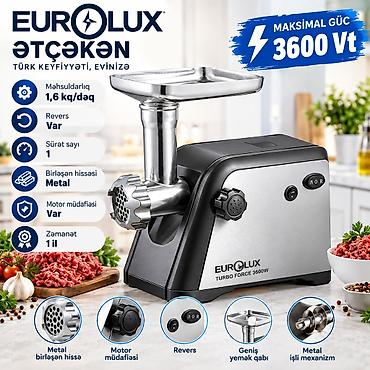 Ət çəkən maşın Eurolux, 3600 Vt, Revers ilə, Yeni lalafo.az -da Ət çəkən maşın Eurolux, 3600 Vt, Revers ilə, Yeni