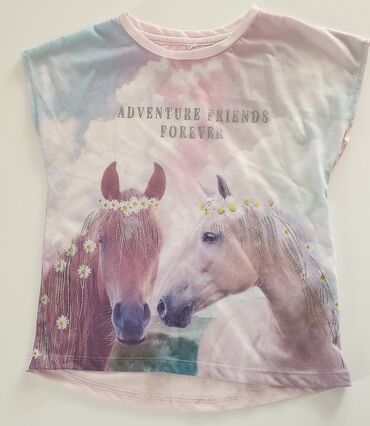 majice puma: H&M, Round neck, Short sleeve, Unicorn, 134-140