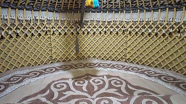 Аренда юрт: Аренда юрты, Каркас Деревянный, 75 баш, С полом, Самовар, Стол — 15