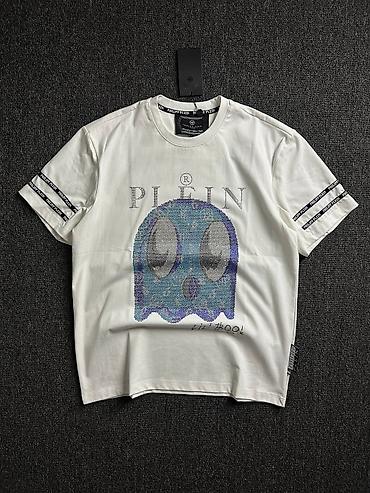 Футболки: Мужская футболка, XL, Philipp Plein, Новый, цвет - Белый — 1