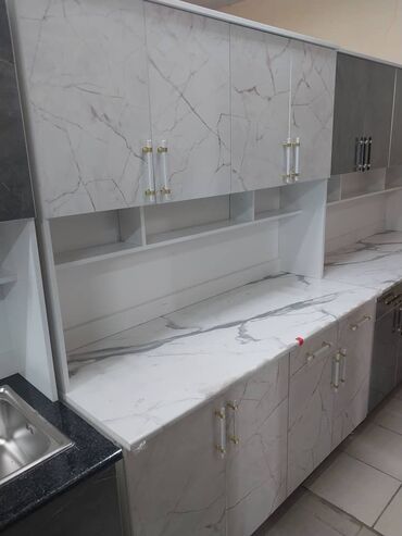 Кухонные гарнитуры: Кухонный гарнитур, Новый, цвет - Белый, Платная доставка — 3