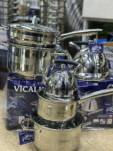 kaz: Набор посуды Vicalina VL-3015, нержавеющая сталь Состав набора: - — 3