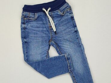 pajacyk rozmiar 80: Denim pants, Tu, 12-18 months, condition - Good