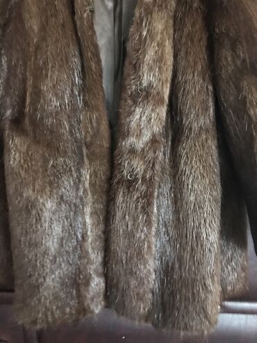 crna parka jakna: L (EU 40), With lining, color - Brown