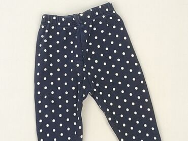 czarne legginsy woskowane: Legginsy, 9-12 miesięcy, stan - Bardzo dobry