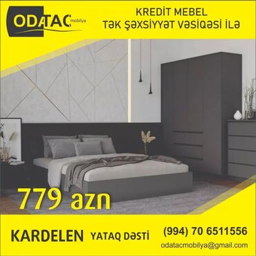 yataq otağı modelləri: Двуспальная кровать, Комод, Шкаф, 2 тумбы, Россия, Новый